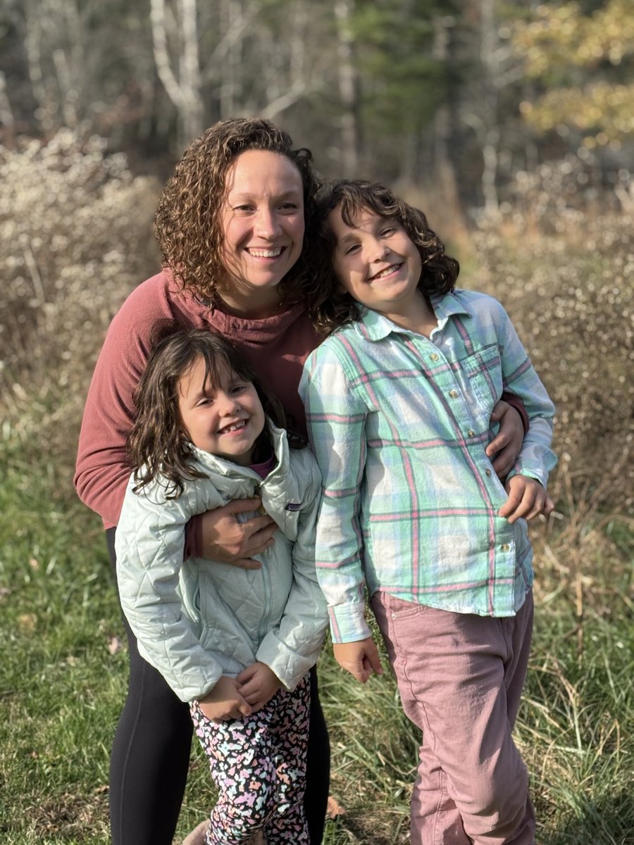 Claire with her family